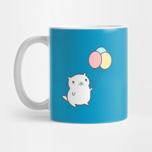 Cute Balloon Cat T-Shirt Mug